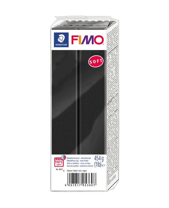 Image of Fimo Soft FIMO Grossblock schwarz Knete