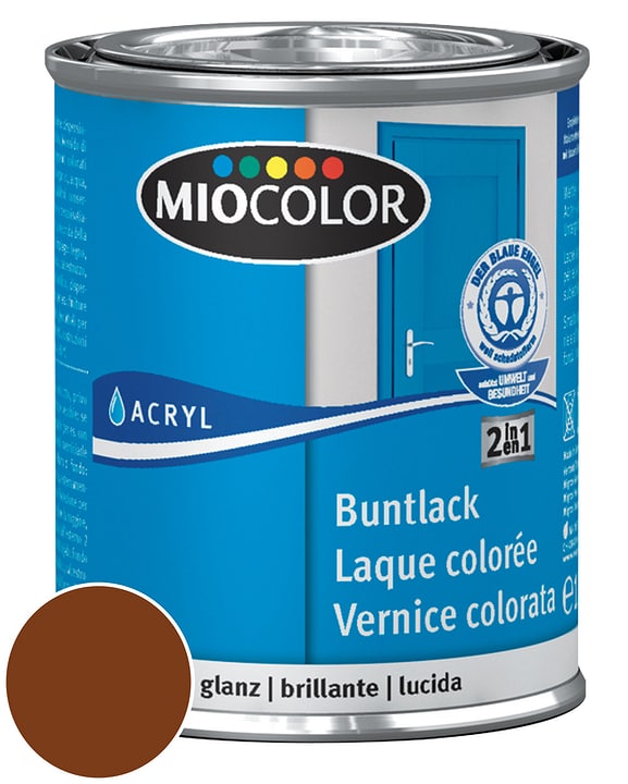Image of Miocolor Acryl Buntlack glanz Nussbraun 125 ml bei Do it + Garden von Migros