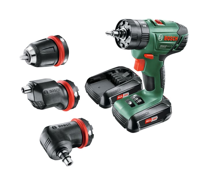 Bosch Trapano battente-avvitatore con percussione ADVANCED 18 Quick con 2 batterie Trapano battente-avvitatore con percussione ADVANCED 18 Quick con 2 batterie Bosch 616688600000 N. figura 1