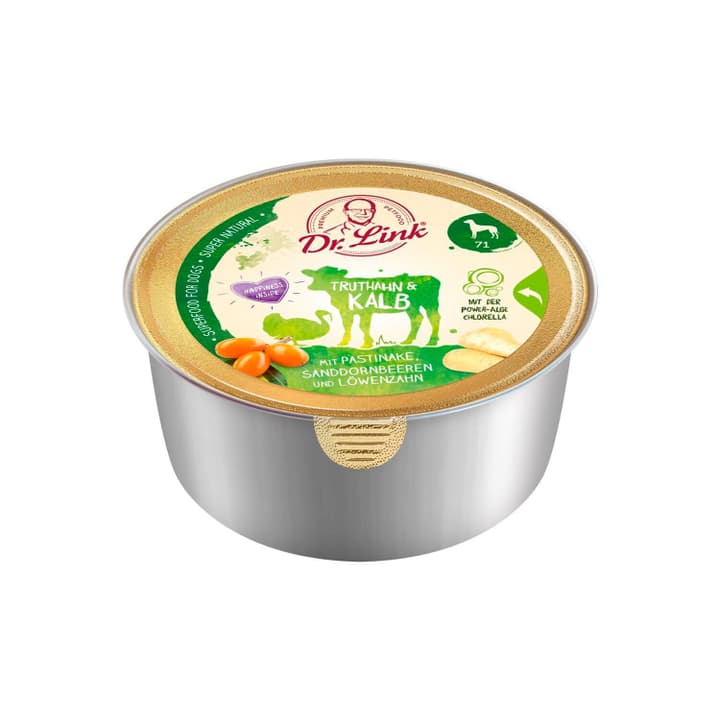 Image of Dr. Link Super Naturale Kalb, 0.125 kg Nassfutter