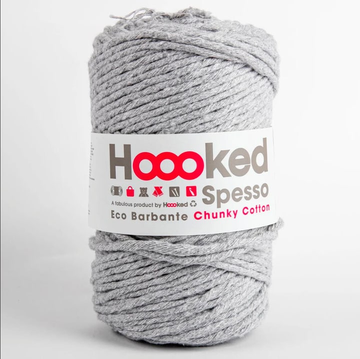 Hoooked Spesso Cotone Grosso, Grigio