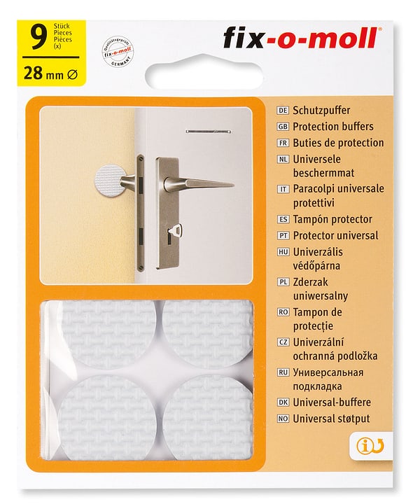 Fix-O-Moll Butoir de protection Ø 28 mm 9 x Butoir de protection Ø 28 mm 9 x Fix-O-Moll 607084000000 Photo no. 1