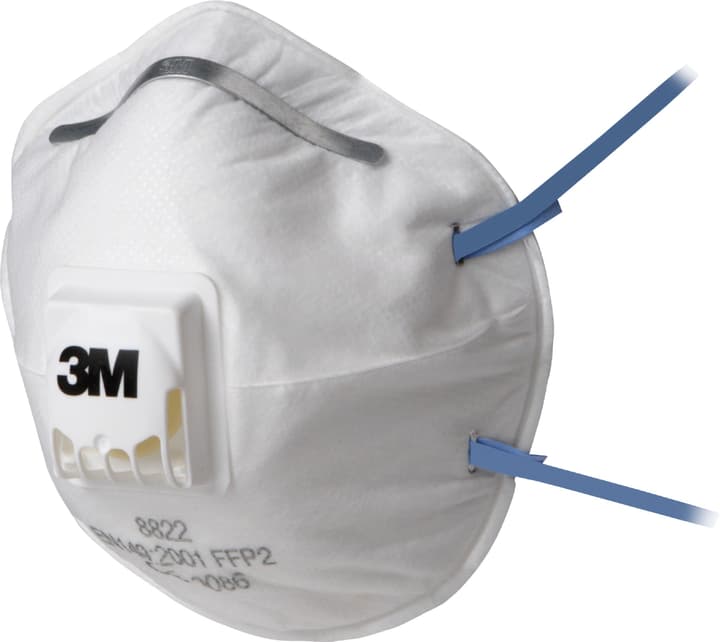 3M Arbeitsschutz Respiratore per lavori con utensili elettrici, con valvola, 3 pezzi Respiratore per lavori con utensili elettrici, con valvola, 3 pezzi 3M Arbeitsschutz 602846500000 N. figura 1