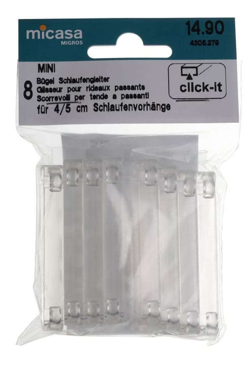 CLICK-IT MINI Glisseur rideaux passants CLICK-IT MINI Glisseur rideaux passants 43052790000009 Photo n°. 1