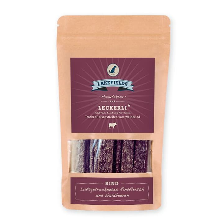 Image of Lakefields Trockenfleischstreifen Rind, 0.15 kg Hundeleckerli