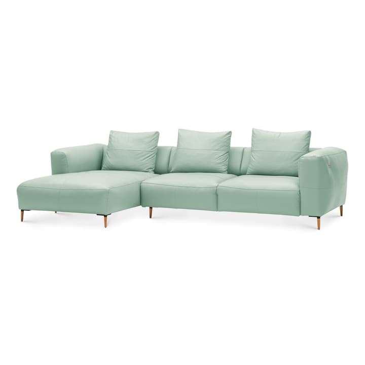 LOUIE Canapé d'angle LOUIE Canapé d'angle 360512773647 Dimensions L: 299.0 cm x P: 170.0 cm x H: 69.0 cm Couleur Vert menthe Photo no. 1