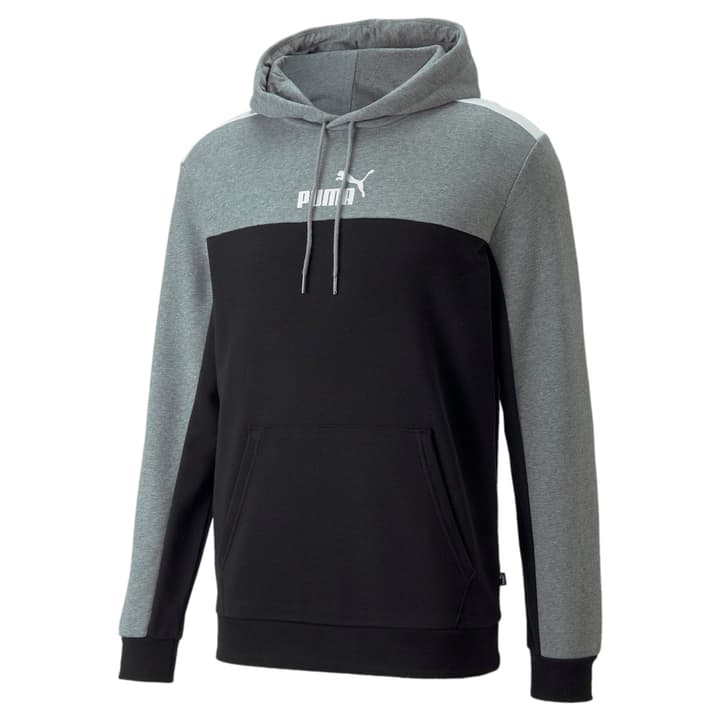 Image of Puma Ess+ Block Hoodie Kapuzenpullover schwarz bei Migros SportXX