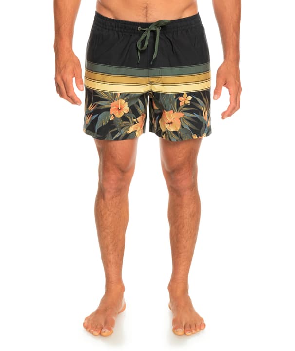 Image of Quiksilver Sport Floral Volley 15 Badeshorts schwarz
