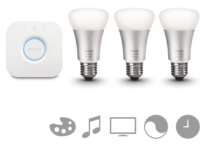 Philips HUE E27 10W 3er Set HUE E27 10W 3er Set Philips 421055900000 N. figura 1