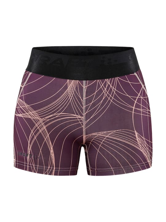 Image of Craft Core Essence Hot Pants Tights aubergine bei Migros SportXX