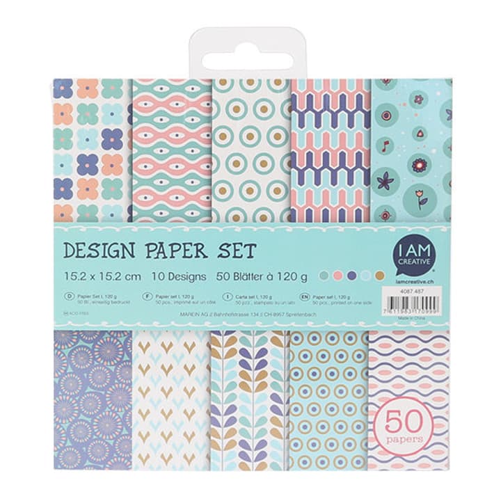 Image of I AM CREATIVE Paper Set I,15.2X15.2CM, 50 Blatt bei Do it + Garden von Migros