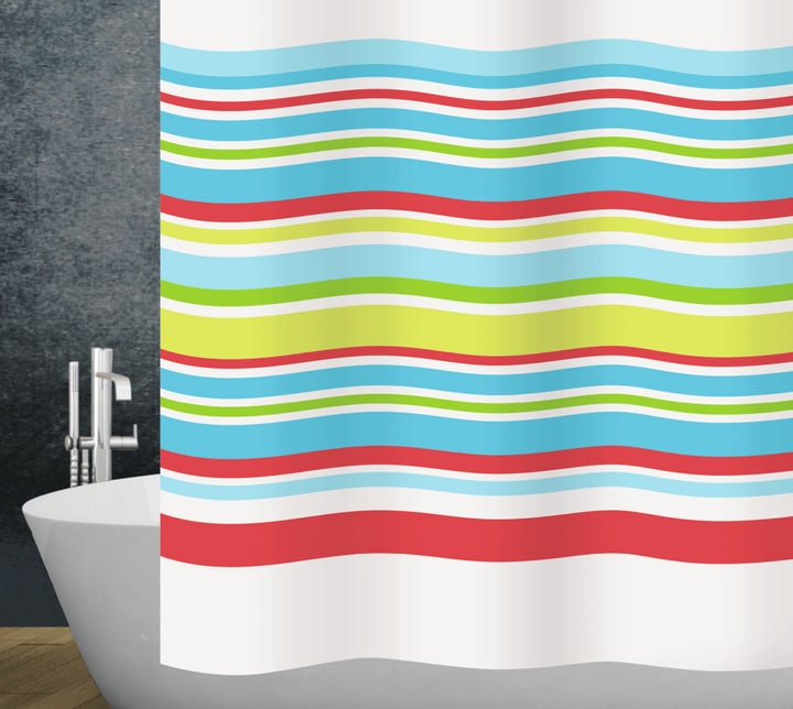 Image of diaqua Duschvorhang Stripes 120 x 200 cm bei Do it + Garden von Migros