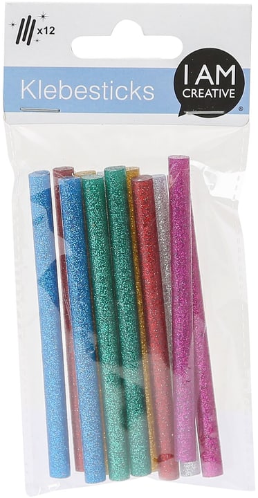 Image of I AM CREATIVE Klebesticks, glitter, niedrigtemperatur, 12 Stk. bei Do it + Garden von Migros