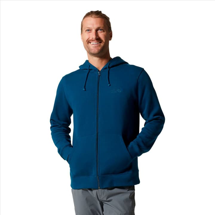 Image of Mountain Hardwear M MHW Logo Full Zip Sweatjacke azur