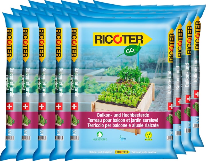 Image of Ricoter Balkon- und Hochbeeterde, 20 x 30 l Spezialerde bei Do it + Garden von Migros