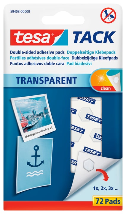 Image of Tesa TACK transparent Klebepads