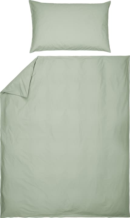 ROMANO Perkal-Duvetbezug ROMANO Perkal-Duvetbezug 451192612561 Farbe Hellgrün Grösse B: 200.0 cm x H: 210.0 cm Bild Nr. 1