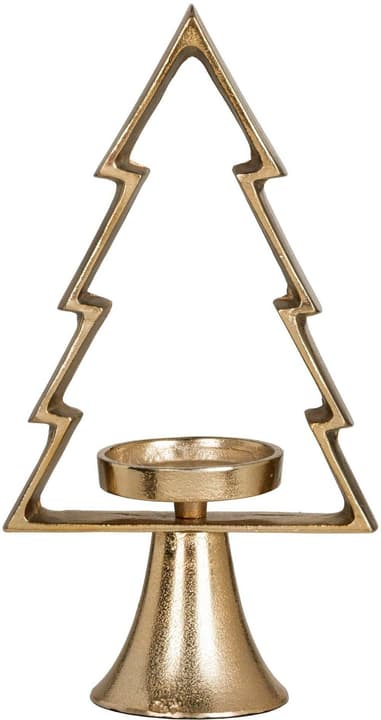 Image of Eglo Kerzenhalter Tanne Mukayle 34 cm Aluminium, L 170, B 95, H 340, Gold Windlicht