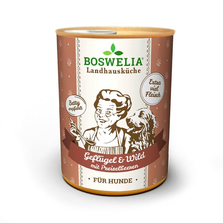 Image of Boswelia Landhausküche Hund Geflügel & Wild, 0.4 kg Nassfutter