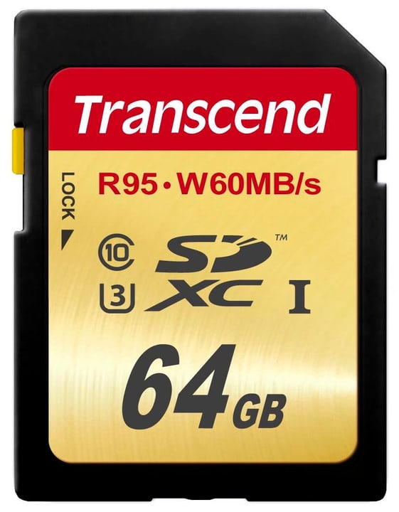 Transcend SDXC Card Ultimate R95/W60 64GB SDXC Card Ultimate R95/W60 64GB Transcend 785300126733 Bild Nr. 1