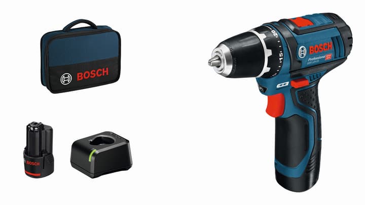 Image of Bosch Professional GSR 12V-15, 2 Akkus Bohrschrauber bei Do it + Garden von Migros