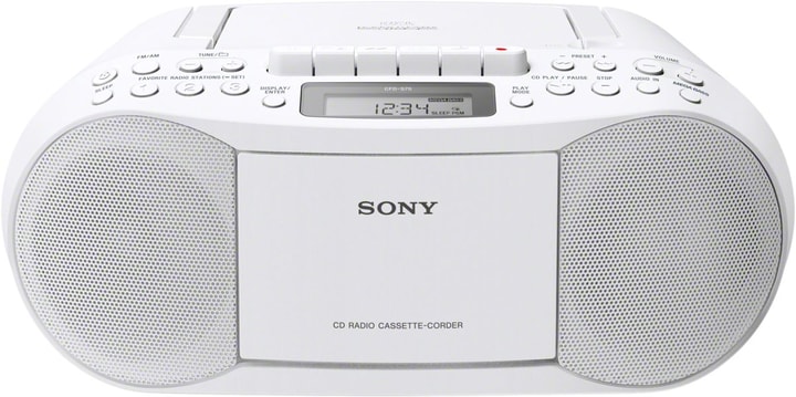 Sony CFD-S70W - Blanc Radio CD CFD-S70W - Blanc Radio CD Sony 773116400000 Photo no. 1