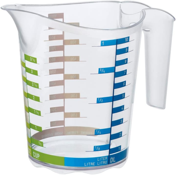 Image of Rotho DOMINO Messbecher 1l mit Skala, Kunststoff (PP) BPA-frei, transparent Küche