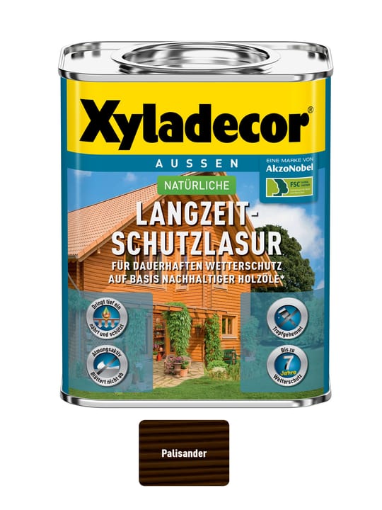 XYLADECOR nat. smalto protezione a lungo termine Palissandro 750 ml nat. smalto protezione a lungo termine Palissandro 750 ml XYLADECOR 661777400000 Colore Palissandro Contenuto 750.0 ml N. figura 1