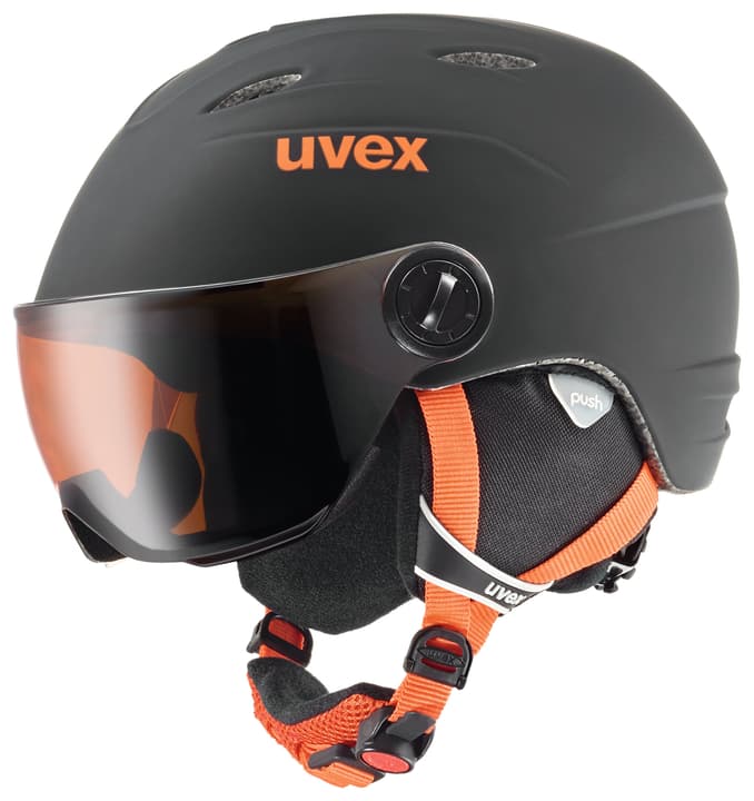 Uvex junior visor pro Kinder-Schneesporthelm junior visor pro Kinder-Schneesporthelm Uvex 461819053520 Farbe schwarz Grösse 54-56 Bild Nr. 1