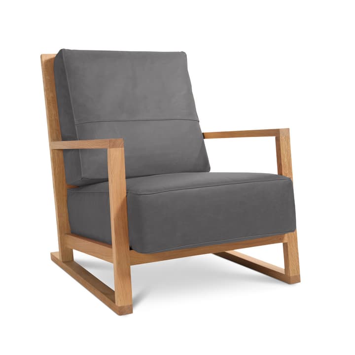 CAMP II Fauteuil en cuir CAMP II Fauteuil en cuir 360051166905 Dimensions L: 73.0 cm x P: 87.0 cm x H: 87.0 cm Couleur Brun noir Photo no. 1