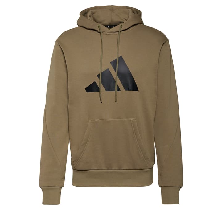 Image of Adidas Future Icons Three Bar Hoodie Kapuzenpullover olive