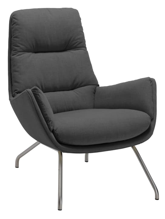 ANDRES Fauteuil ANDRES Fauteuil 402452307084 Dimensions L: 83.0 cm x P: 87.0 cm x H: 96.0 cm Couleur Anthracite Photo no. 1