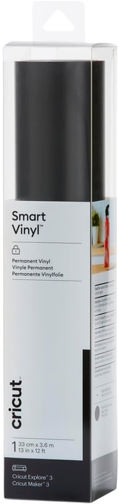 Cricut Pellicola vinilica Smart Permanent 33 x 366 cm, 1 pezzo, nero