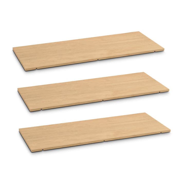 SEVEN Tablar 3er-Set 90cm SEVEN Tablar 3er-Set 90cm 362249409014 Grösse B: 90.0 cm x T: 1.4 cm x H: 35.5 cm Farbe Eiche Bild Nr. 1