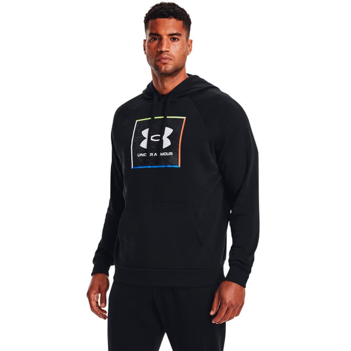 Image of Under Armour M Rival Fleece Graphic Hoodie Fitnesshoodie schwarz bei Migros SportXX