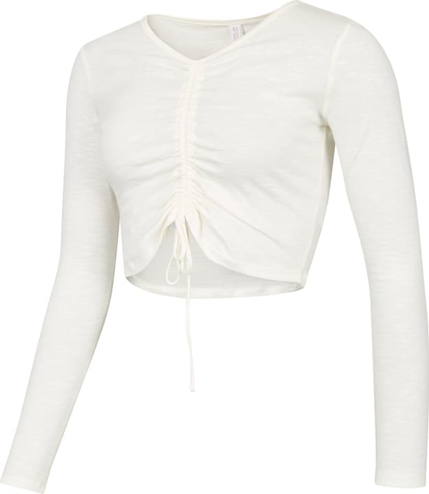 Image of Mandala W Long Sleeve Ruffled Yogashirt ecru bei Migros SportXX