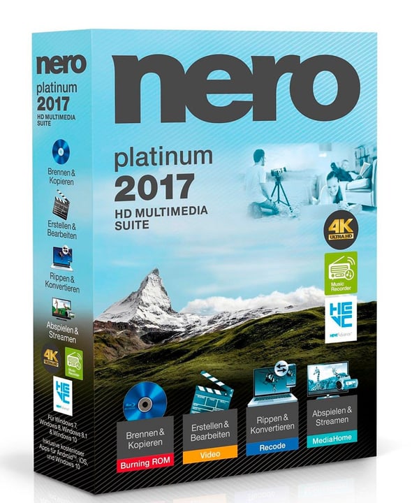 Nero PC - Nero 2017 Platinum PC Physisch (Box) PC - Nero 2017 Platinum PC Physisch (Box) Nero 785300121391 Bild Nr. 1