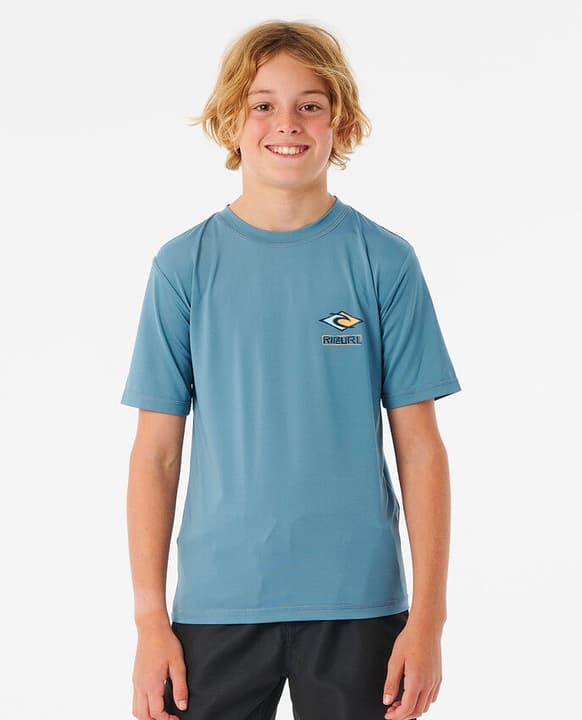 Image of Rip Curl Tube Heads SS Rash Vest Badeshirt petrol