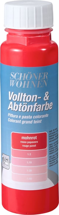 Image of Schöner Wohnen Vollton- und Abtönfarbe Mohnrot 250 ml