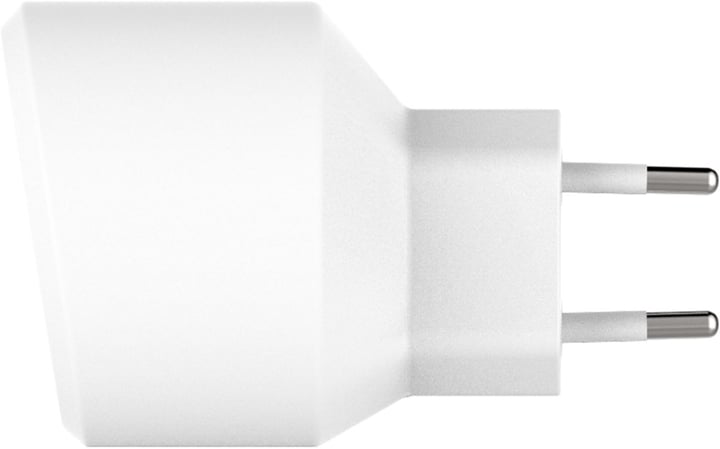 XQISIT Travel Charger 2.4A Single USB EU Lightning bianco Caricabatterie Travel Charger 2.4A Single USB EU Lightning bianco Caricabatterie XQISIT 798623900000 N. figura 1