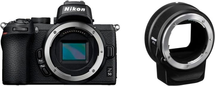Nikon Z 50 body + FTZ Adaptateur appareil photo hybride Z 50 body + FTZ Adaptateur appareil photo hybride Nikon 785300148436 Photo no. 1