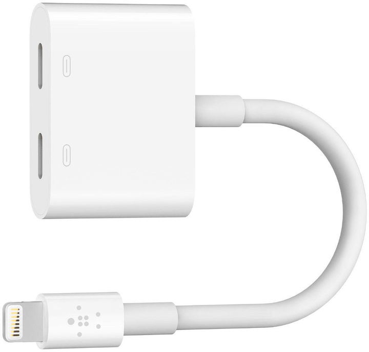 Belkin RockStar Lightning Audio + Lightning Charge - Blanc Adaptateur RockStar Lightning Audio + Lightning Charge - Blanc Adaptateur Belkin 785300150016 Photo no. 1