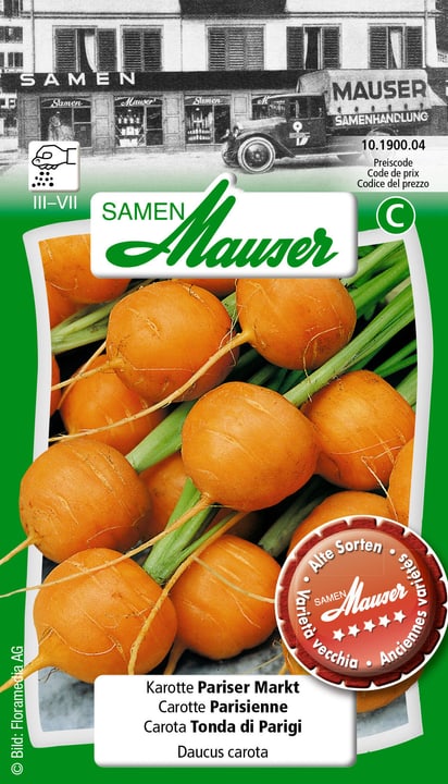 Image of Samen Mauser Karotte Pariser Markt Gemüsesamen