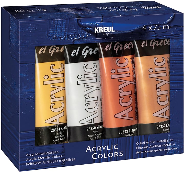 Image of Acrylfarben 4x75ml Acrylfarbe