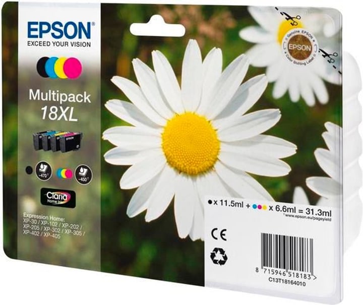 Epson 18XL Claria Home Multipack Cartouche d'encre 18XL Claria Home Multipack Cartouche d'encre Epson 796088400000 Photo no. 1