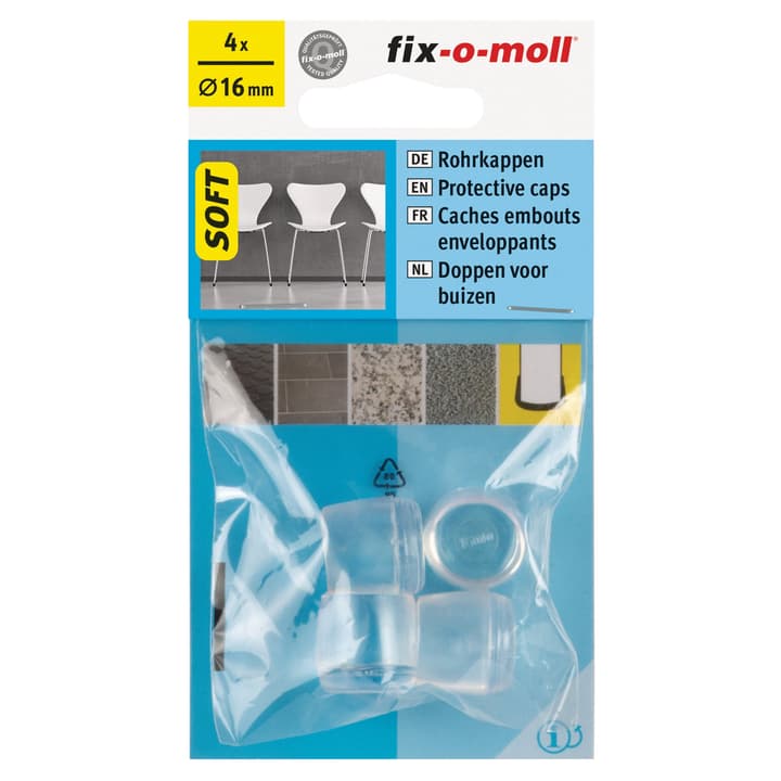 Image of Fix-O-Moll Rohrkappe SOFT Ø 16 mm 4 x Rohrkappen bei Do it + Garden von Migros