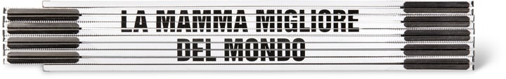 Klappmeter "LA MAMMA MIGLIORE DEL MONDO", WEISS/SCHWARZ" Klappmeter "LA MAMMA MIGLIORE DEL MONDO", WEISS/SCHWARZ" 603689700000 Bild Nr. 1