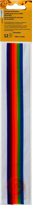 Image of Exagon 12 Zierwachsstreifen Farb. Assortiert