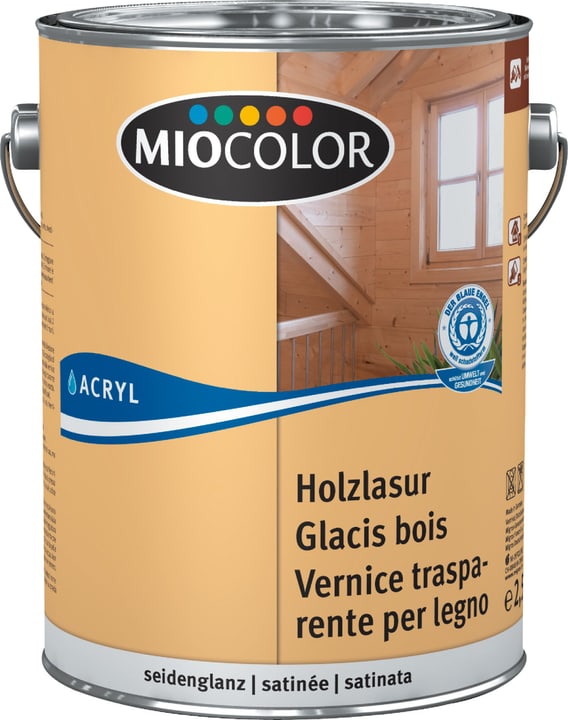 Image of Miocolor Acryl Holzlasur Kalkweiss 2.5 l