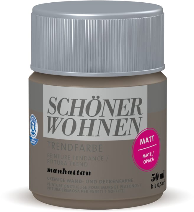 Schöner Wohnen Testeur de couleur tendance Manhatten 50 ml Testeur de couleur tendance Manhatten 50 ml Schöner Wohnen 660941800000 Couleur Manhatten Contenu 50.0 ml Photo no. 1